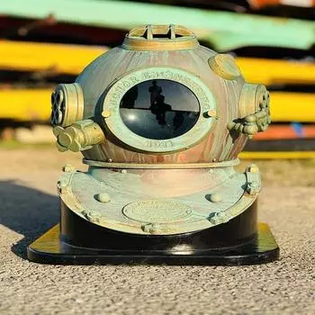 Anchor Engineering 1921 Шлем для дайвинга Шлем для подводного плавания Морской пехотинец, похожий на редкий вид Старый шлем для дайверов SCA Шлем для глубоководного дайвинга.