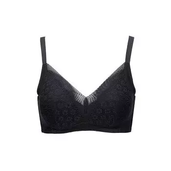 Ancient and Modern Women s Intimates Small Chest Push up Wireless Bra Lightweight Breast Holding Natural-looking Bra 0i2192 85B Black