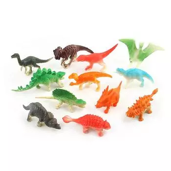 Ancient Dinosaur Children S Simulation Animal Model Dolls, Solid Vinyl Colored Dinosaur Toys