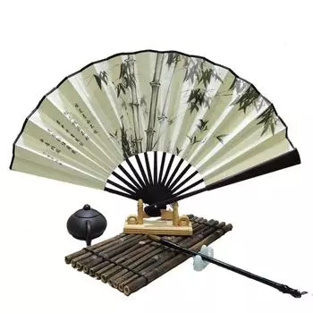 Ancient Fan Folding Fan China Wind Country Tide Folding Fan Blank Ink Summer