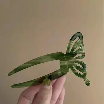 Ancient Style Butterfly Hair Fork Chinese Style Acetic Acid Hair Stick U-shaped Hair Stick Hanfu кофейный