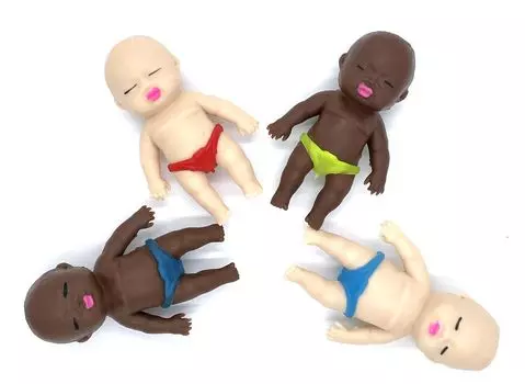 ANCL Ugly Babies Squeeze Squishy Doll Baby Милая игрушка Игрушка для снятия стресса 4 предмета (S4)