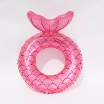 And Adult Child Thickened Mermaid Tail Swimming Circle Water Toy Backrest With 60 cm