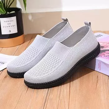 ****** and autumn old ******* cloth shoes women s single shoes casual breathable women s mother shoes non-slip s**t sole in the elderly grandmothe 35 чёрный