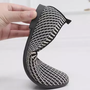 ****** and Autumn Women s Shoes Casual Fashion Canvas Shoes Flying Weaving S**t-soled Single Shoes Flat-soled Breathable Old ******* Cloth Shoes 35 чёрный