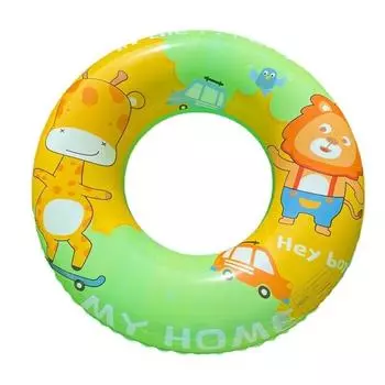 And Childrens Thick Cute Cartoon Lion Inflatable Swimming Circle Toy Water 50 cm