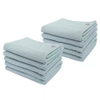and Comfortable Imabari Pale Face Towel Set of Bulk Purchase Imabari Quick Made in Gift [Refreshing Color] 10, Towel, Absorbent, Drying, Thin, Japan,