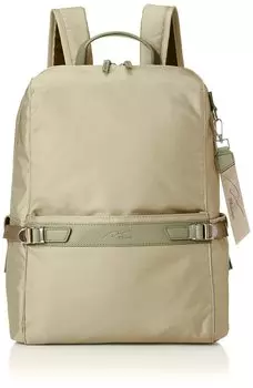 and Day Rucksack Rikka Square Backpack A4 size storage PC storage Sage Green H39 x W29 x D15cm [Double Night] 13.3inch No.11712 Women s