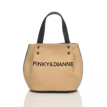 and Hand Basket Panama Brand Can Hold a Long Adult Pretty Casual PDLHFHH1 Black [Pinky Diane] [Balloon] Bag, Style, Logo, Lightweight, Compact,