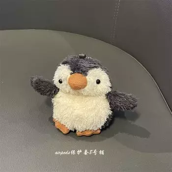 and Korean Ins Cute Stuffed Penguin Suitable for Apple AirPods Pro1 Generation 2 Generation 3 Generation 4 Generation Earphone Case Protective Case Apple Airpods 3 Stuffed Penguin Earphone Case