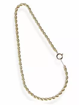 and Me Jewelry K18 Цепной браслет, очень толстая трубчатая веревочная цепь 18 см [You Box] - [Подарочная упаковка]