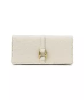 and Road Slim Long Wallet Light Shrink Long Wallet Thin Cowhide One Size Oyster White [Toff Stone]