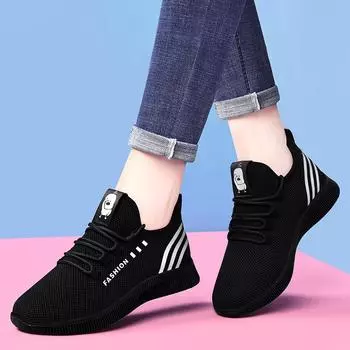 ****** and summer new old ******* cloth shoes women s sports Korean version ** casual breathable running shoes mother shoes s**t-soled shoes 38
