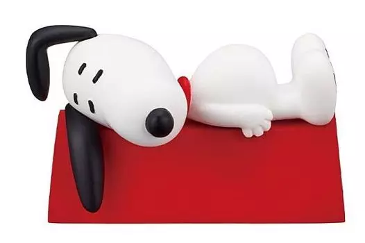 and the PEANUTS Sleepy Good Night Mascot 3 [Snoopy Roof]