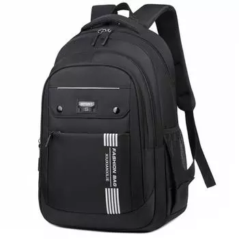 And Versatile Student Travel Backpack With Contrast Stripes For Use Leisure