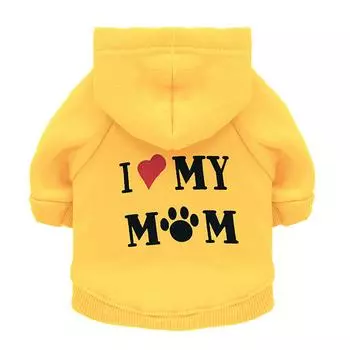 And Winter Small-Scale Cat And Dog Warm Clothes Pet Clothes Sweater XS жёлтый