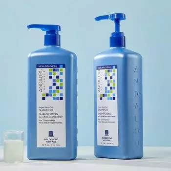Andalou Argan Stem Cell Aging Defying Shampoo Large Capacity 946ml, 2 units