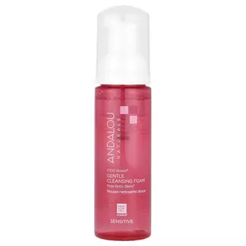 Andalou Naturals, 1000 Roses, нежная очищающая пенка, для чувствительной кожи, 5,5 жидких унций (163 мл)