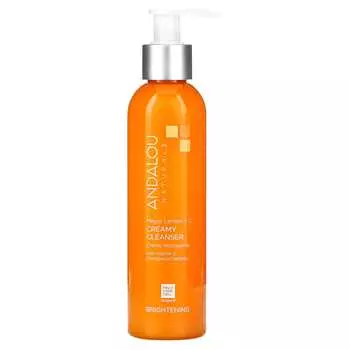 Andalou Naturals, Кремовое очищающее средство, Meyer Lemon+ C, отбеливающий эффект, 6 жидких унций (178 мл)