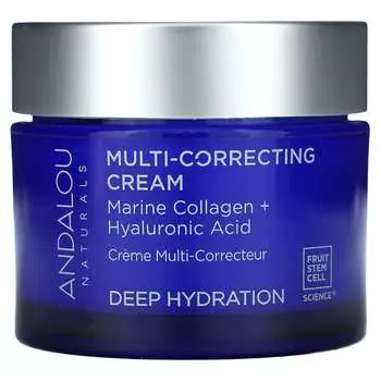 Andalou Naturals, Мультикорректирующий крем, 1,7 жидких унций (50 мл)