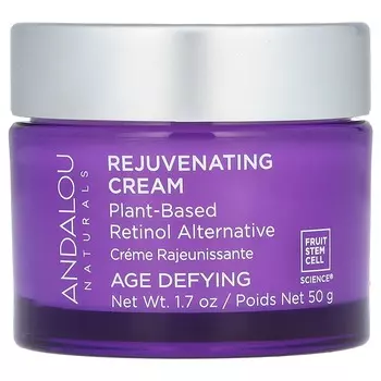 Andalou Naturals, Омолаживающий крем, заменитель растительного ретинола, против старения, 1,7 унции (50 г)