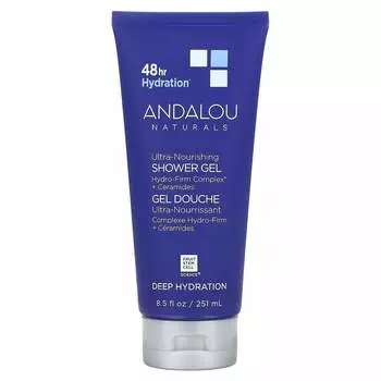 Andalou Naturals, Ультрапитательный гель для душа, глубокое увлажнение, 8,5 жидких унций (251 мл)