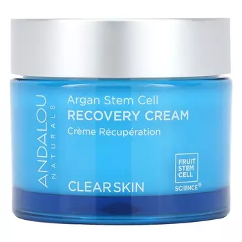 Andalou Naturals, Восстанавливающий крем со стволовыми клетками арганы, чистая кожа, 1,7 жидких унций (50 мл)