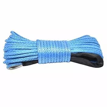 Andifany 7700Lbs Electric Winch Rope Nylon Rope, High Strength Fiber Rope, 6mm x 15m, Car Trailer Rope, Trailer Belt One size