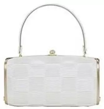 Ando Elegant Pleated Handbag with Suitable for Japanese and Western Perfect for Entrance and White JBC-2 Women s Handles, Wear, Weddings, Graduations,