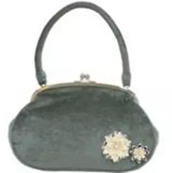 Ando Green Velvet Bag with Handle Women s SBC-11 зелёный
