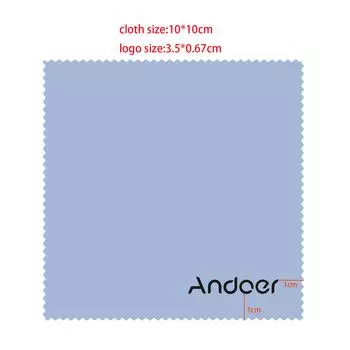 Andoer 10*10 см салфетка для чистки очков из микрофибры, 4 шт., салфетка для очистки экрана, ткань премиум-класса для 1 синий