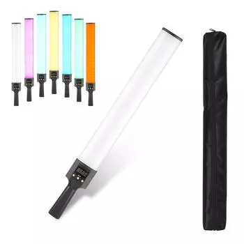 Andoer 20 Вт красочный ручной светильник RGB палочка профессиональный светильник для фотосъемки 300 яркий свет чёрный