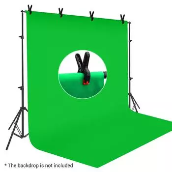 Andoer 2.6 * 3 Meters/ 8.5 * 10 Feet Aluminum Alloy Studio Backdrop Stand Bracket Adjustable чёрный