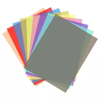 Andoer 9*2 цвета/набор прозрачный гелевый светофильтр 30*21 см/12*8,3 дюйма тонированные накладки разноцветный