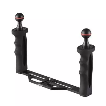 Andoer Camera Diving Rig с двойной ручкой, подводным лотком, стабилизатором, кронштейном для камеры для дайвинга чёрный