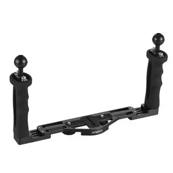 Andoer Камера для дайвинга с двойной ручкой, подводным лотком, стабилизатором, регулируемой камерой чёрный