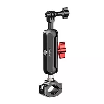 Andoer Крепление для камеры Зажимное крепление Адаптер для велосипедного руля Крепление из алюминиевого сплава, нагрузка 10 кг/22 фунта compatible with 21-32mm Diameter Tube чёрный