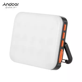 Andoer LY-01 RGB светодиодная заполняющая лампа для фотосъемки, многофункциональная сверхяркая 3200K-6500K встроенная батарея чёрный
