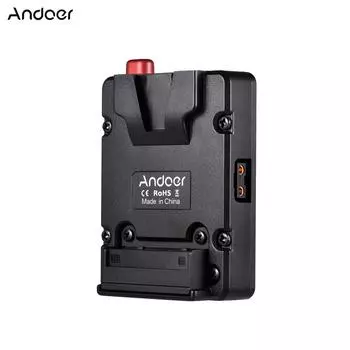 Andoer Mini Nano V-lock Mount Батарея Блок питания Пряжка для батареи с U-образной вешалкой для чёрный