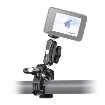 Andoer Super Clamp Mount Гибкое крепление для монитора с двойной вращающейся на 360 градусов шаровой головкой 1/4 чёрный