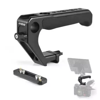 Andoer Универсальная ручка с верхней ручкой и зажимом НАТО Рельс НАТО Холодная обувь 1/4 дюйма 3/8 дюйма чёрный