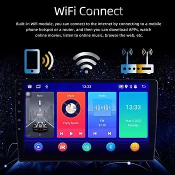 Andriod 11 2 Din 2 ГБ + 64 ГБ GPS-навигатор Универсальный мультимедийный видео MP5-плеер 7 /2+64