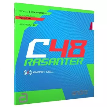 Andro Japan Накладка для настольного тенниса Lazanter C48 Back Soft UM Tension Black 110021098 (андро) 2,0 чёрный