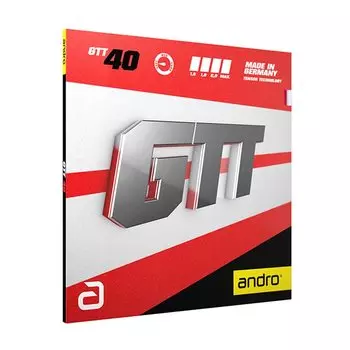 andro Накладка для настольного тенниса GTT40 GTT40 Light Tension Back Soft Rubber 112276 Черный 1.6 чёрный