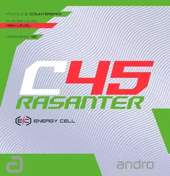 andro Накладка для настольного тенниса Lasanter C45 Back Soft UM Tension Black 110021100 2.0 чёрный