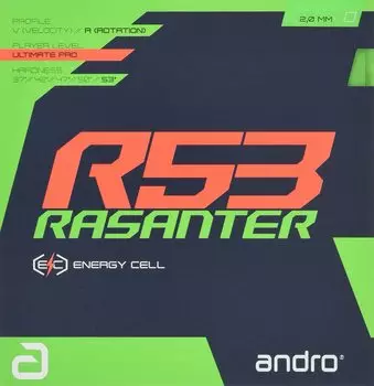 andro Накладка для настольного тенниса Lazanter R53 Back Soft UM Tension Green ULTRA 110021092 зелёный