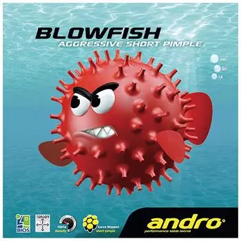 andro table tennis rubber tension type table soft rubber blowfish 112264 black 2 чёрный