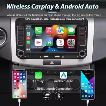 Android13 2 Din Car Radio для VW Volkswagen Golf 5 6 Passat B6 Jetta MK5 MK6 Автомагнитола Мультимедийный проигрыватель Автомобильные интеллектуальные системы