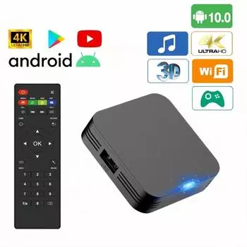 Android 10.0 Smart TV Box 2.4G WIFI Allwinner H313 Quad Core 4K HDR Mini Game TV Stick 1G 8G 2G 16G Smart TV Box Media Player 1+8GB