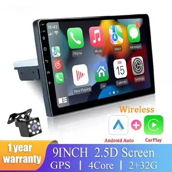 Android 11 Car Radio 1 din Stereo Autoradio Carplay Andriod Auto 32G 7 /9 /10 Universal WIFI GPS Car Audio Multimedia Player